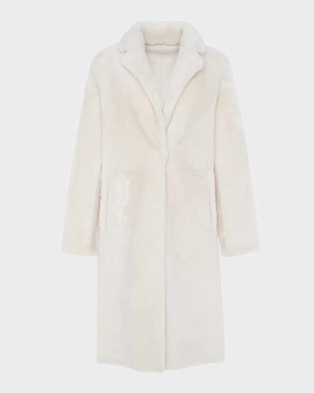 Short Reversible Merino Lamb Shearling Coat
